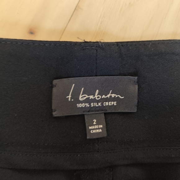 Womens 100% Silk Pants Sz 2 - Picture 4 of 12